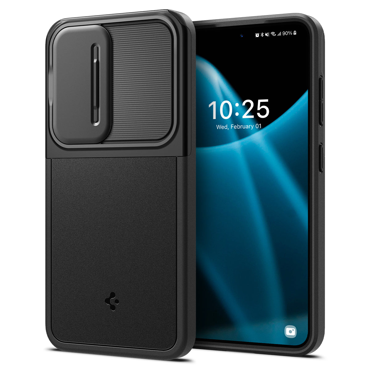 Coque pour Galaxy S24 Spigen Optik Armor, étui de protection, coque avec protection de caméra